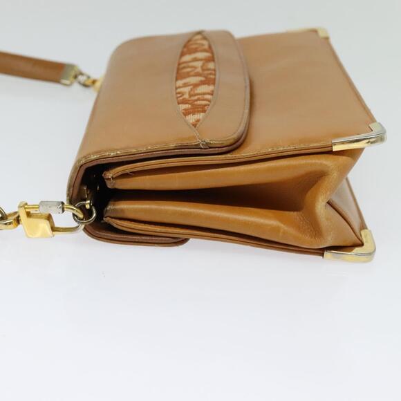 DIOR Shoulder Bag Leather Beige Gold - Picture 4 of 12